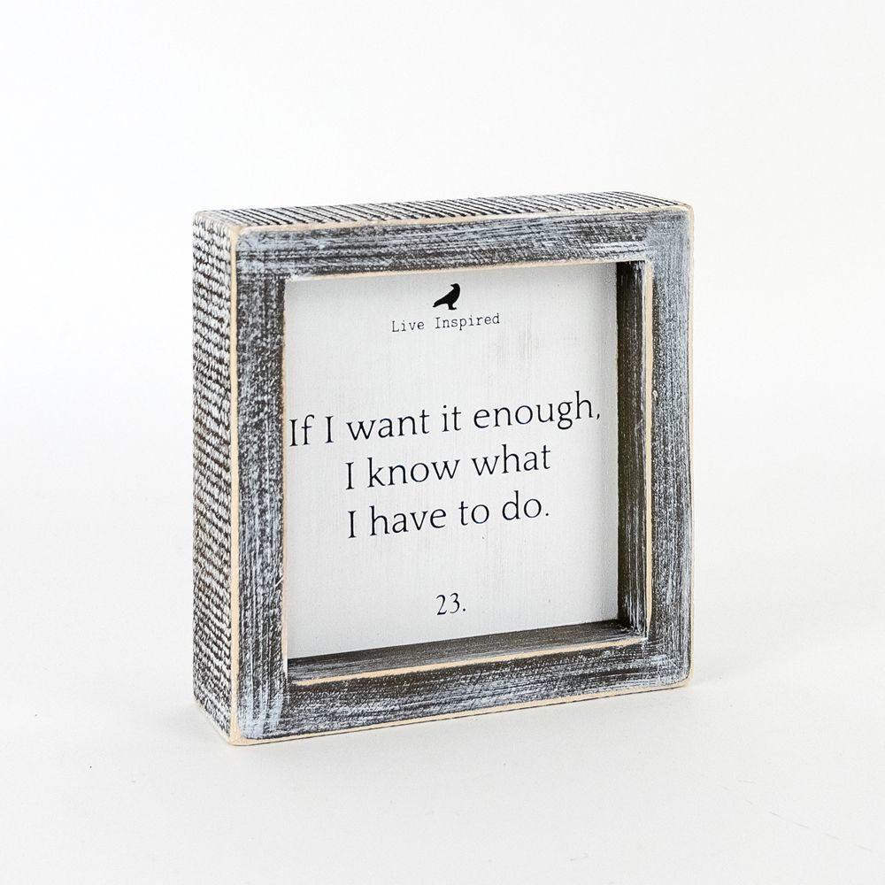 Wood Framed Sign (TO DO) - The Nifty Decor