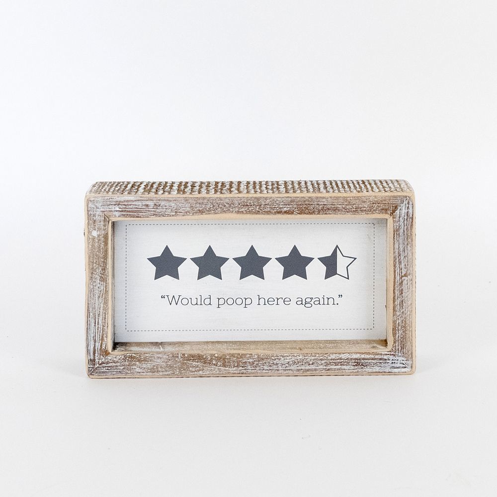 NICE/POOP Reversible sign - The Nifty Decor