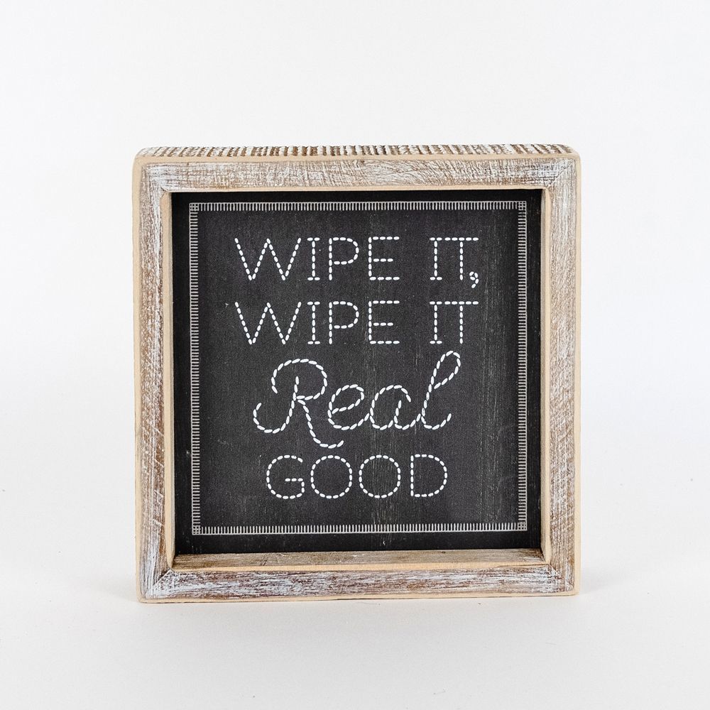 WIPE/WASH Reversible sign - The Nifty Decor