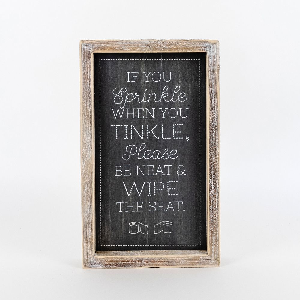TINKLE/AIM Reversible sign - The Nifty Decor