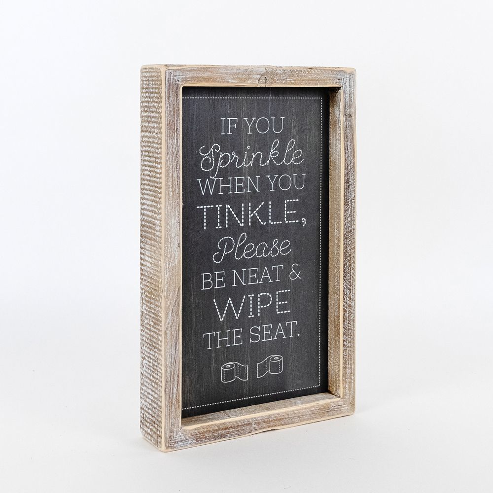 TINKLE/AIM Reversible sign - The Nifty Decor