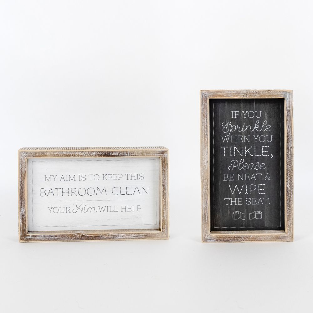 TINKLE/AIM Reversible sign - The Nifty Decor