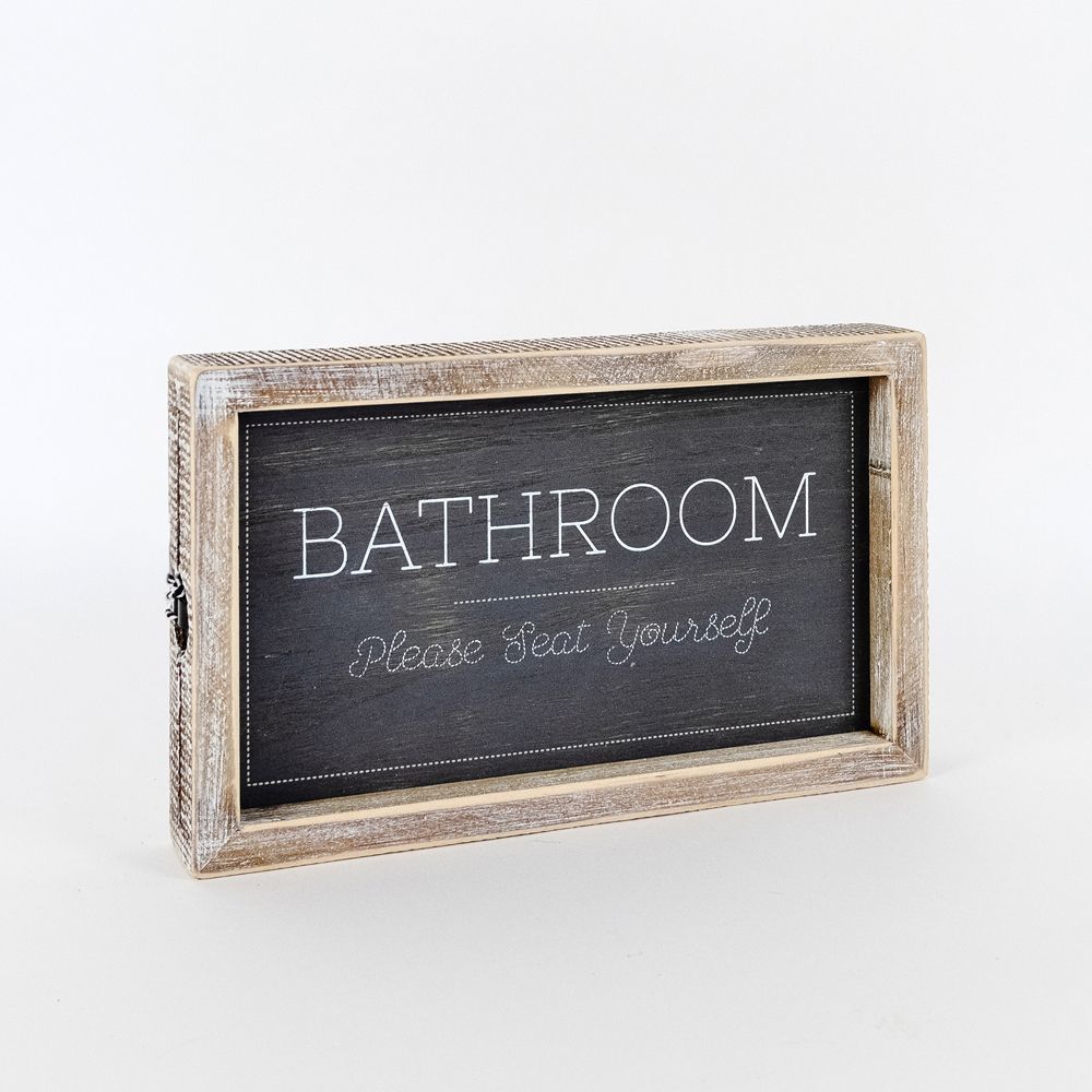 Reversible framed sign (SEAT/HOPE) - The Nifty Decor