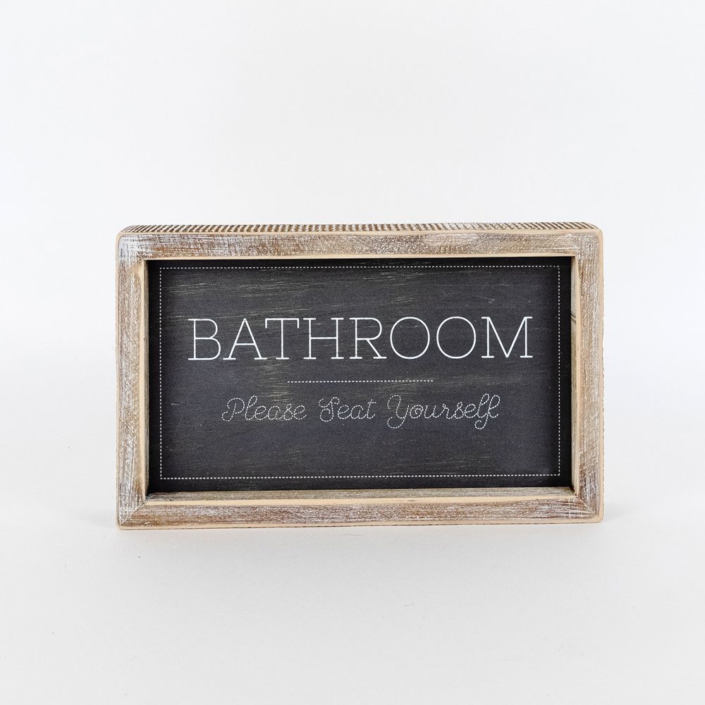 Reversible framed sign (SEAT/HOPE) - The Nifty Decor