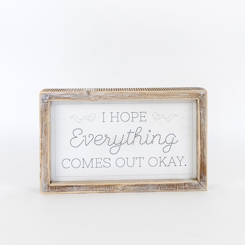 Reversible framed sign (SEAT/HOPE) - The Nifty Decor