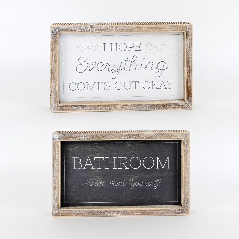 Reversible framed sign (SEAT/HOPE) - The Nifty Decor