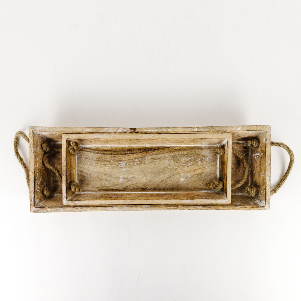 Rectangular nested tray, set of 2 - The Nifty Decor