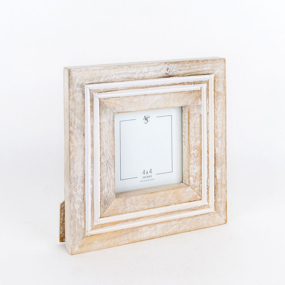 4x4 Mango wood photo frame - The Nifty Decor
