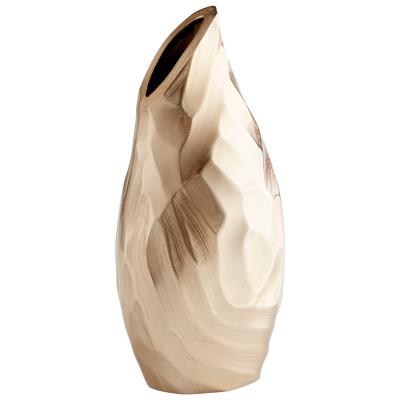 Hand Carved Aluminum Vase - The Nifty Decor