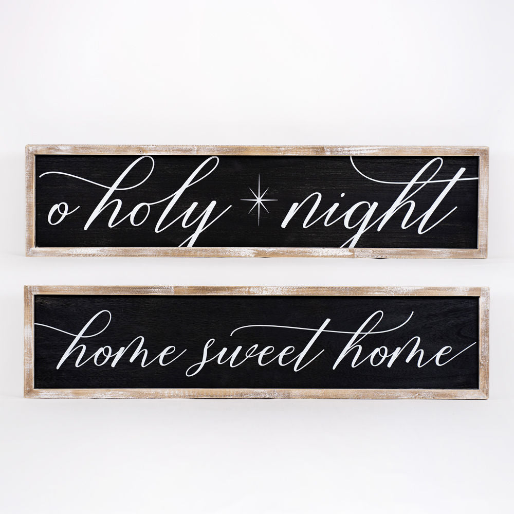 NIGHT/HOME, reversible sign - The Nifty Decor