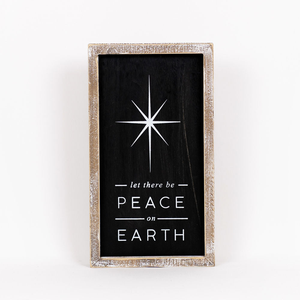 PEACE/HOME, reversible sign - The Nifty Decor