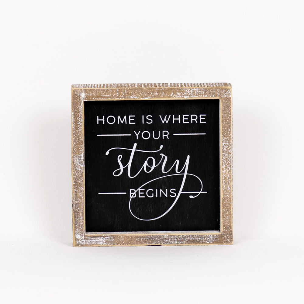 STORY/HOME, reversible sign - The Nifty Decor