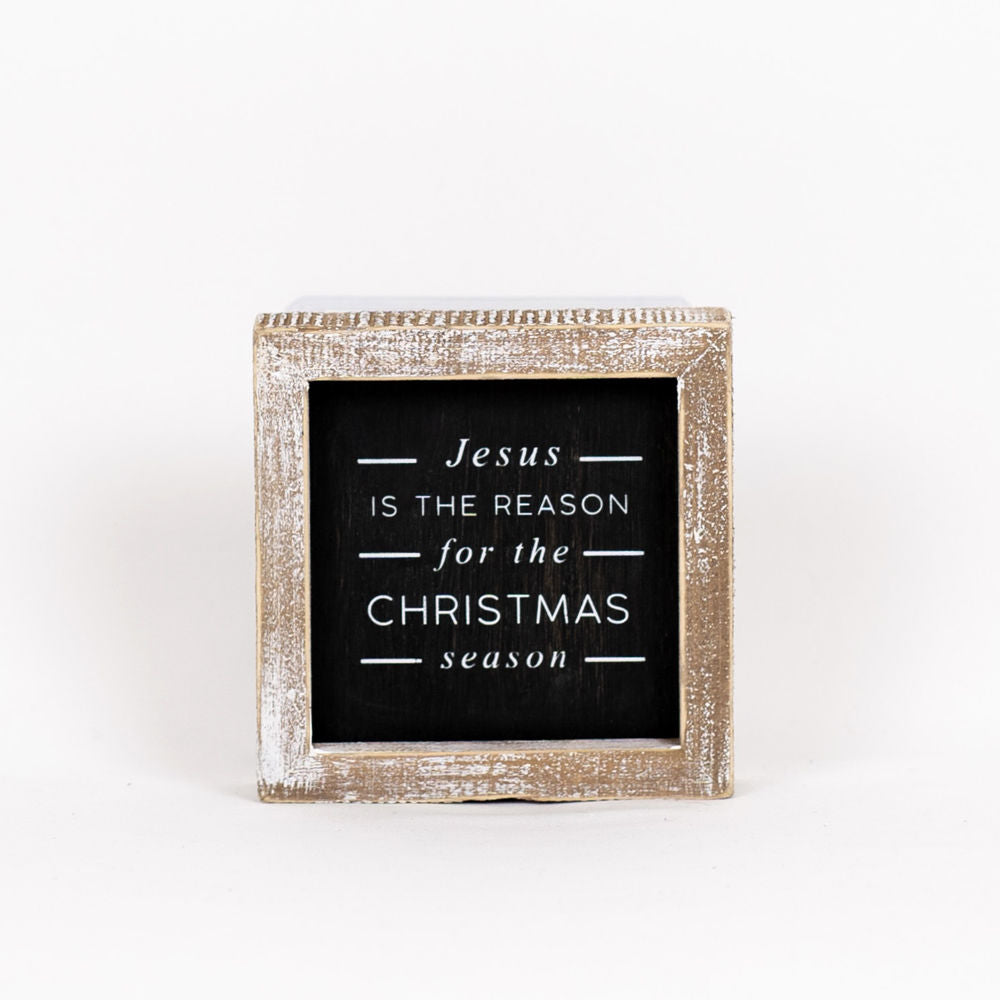 CHRISTMAS/LOVE, reversible sign - The Nifty Decor