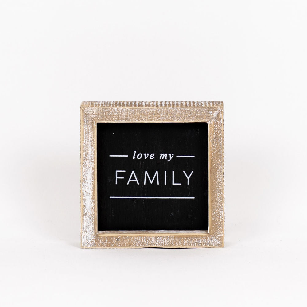 STAR/FAMILY, reversible sign - The Nifty Decor