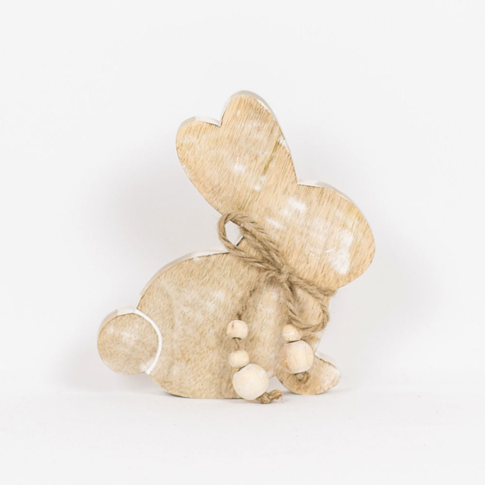 BUNNY Mango wood cutout - The Nifty Decor