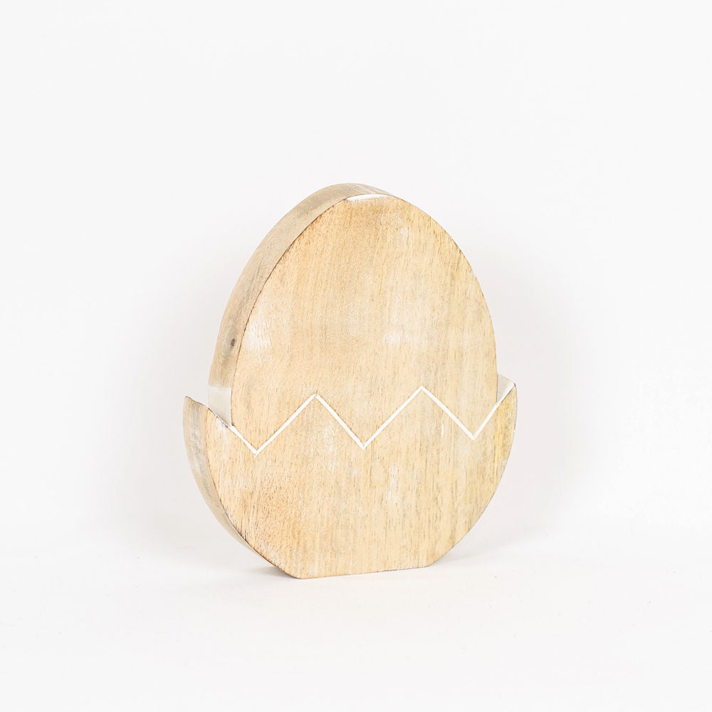 EGG Mango wood cutout - The Nifty Decor