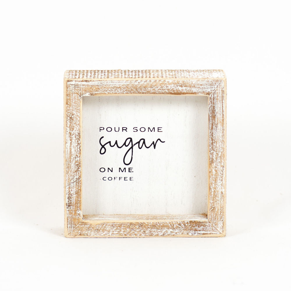 SUGAR, wood framed sign - The Nifty Decor