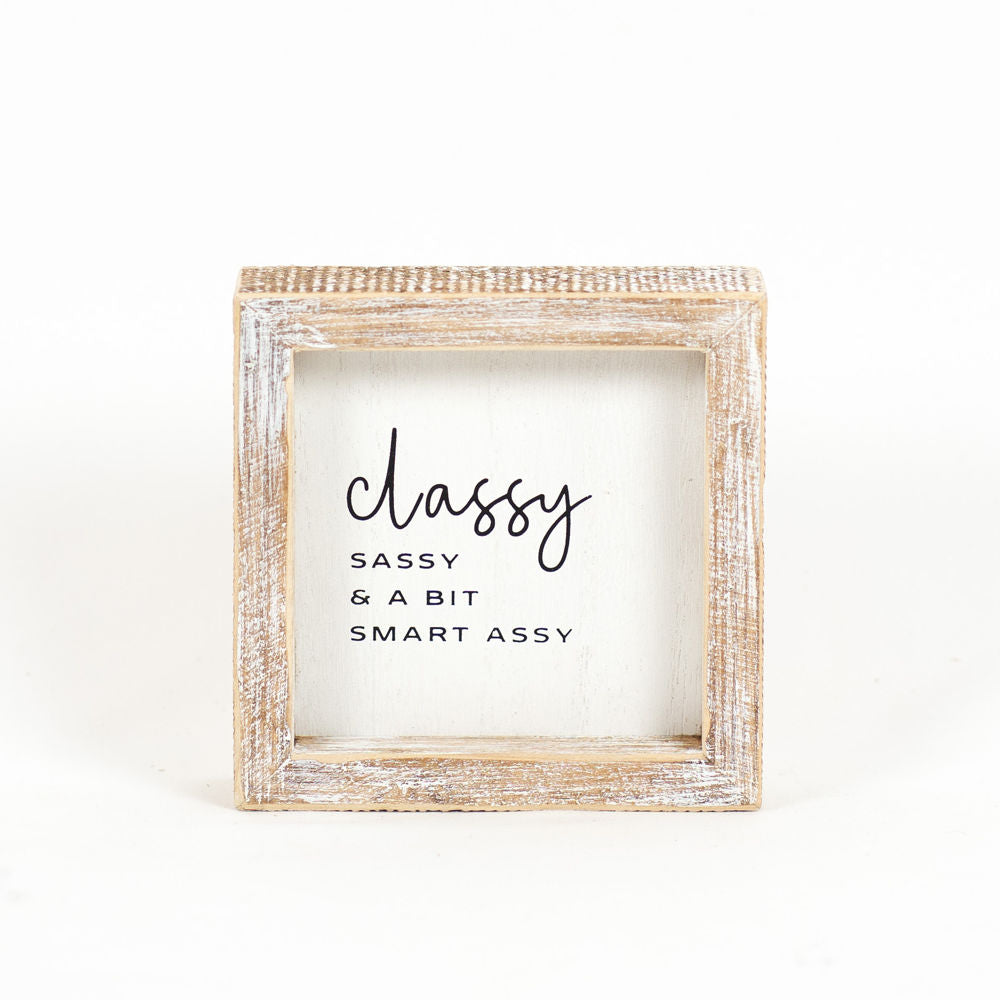 CLASSY ASSY, wood framed sign - The Nifty Decor
