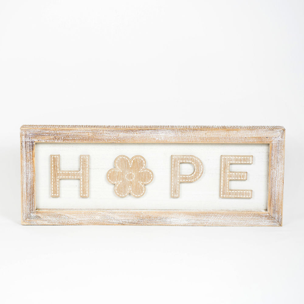 HOPE/XOXO, reversible sign - The Nifty Decor