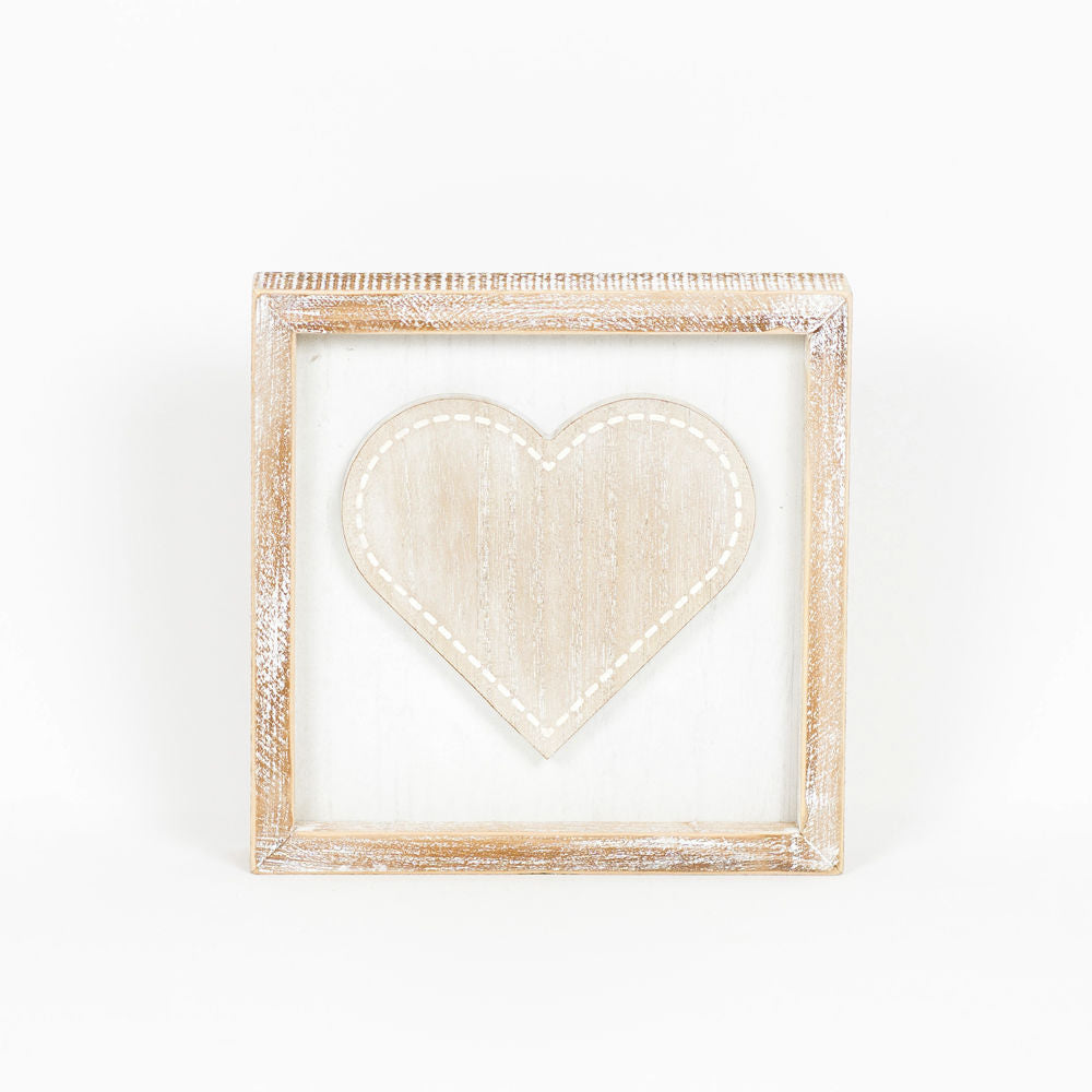 Bigger HEART/ FLOWER, reversible sign - The Nifty Decor