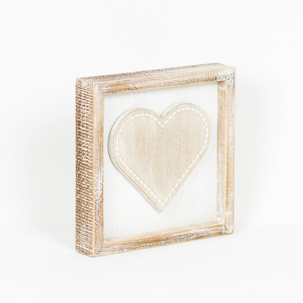 Bigger HEART/ FLOWER, reversible sign - The Nifty Decor