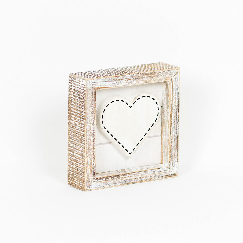 HEART/ FLOWER, reversible sign - The Nifty Decor