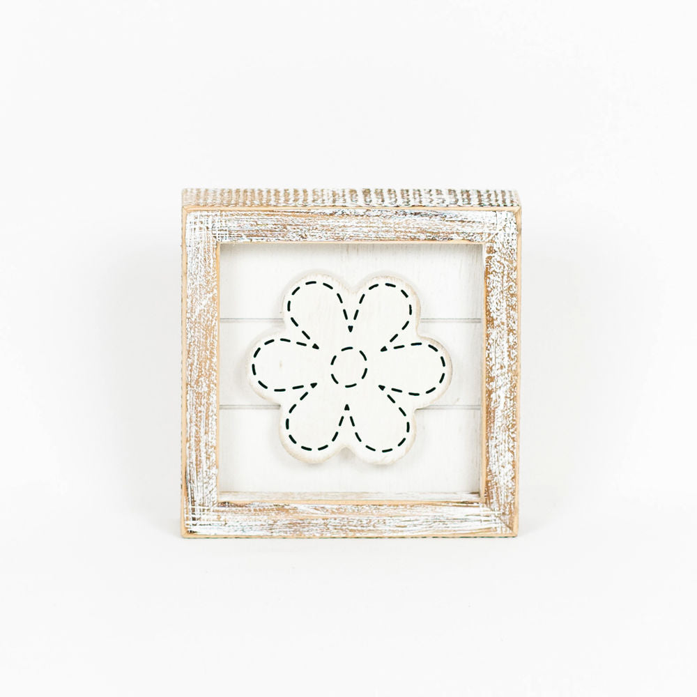 HEART/ FLOWER, reversible sign - The Nifty Decor