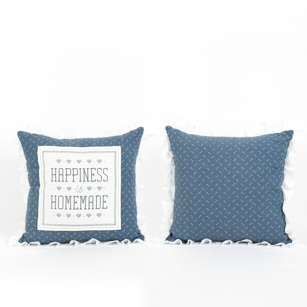 HAPPINESS, reversible pillow - The Nifty Decor