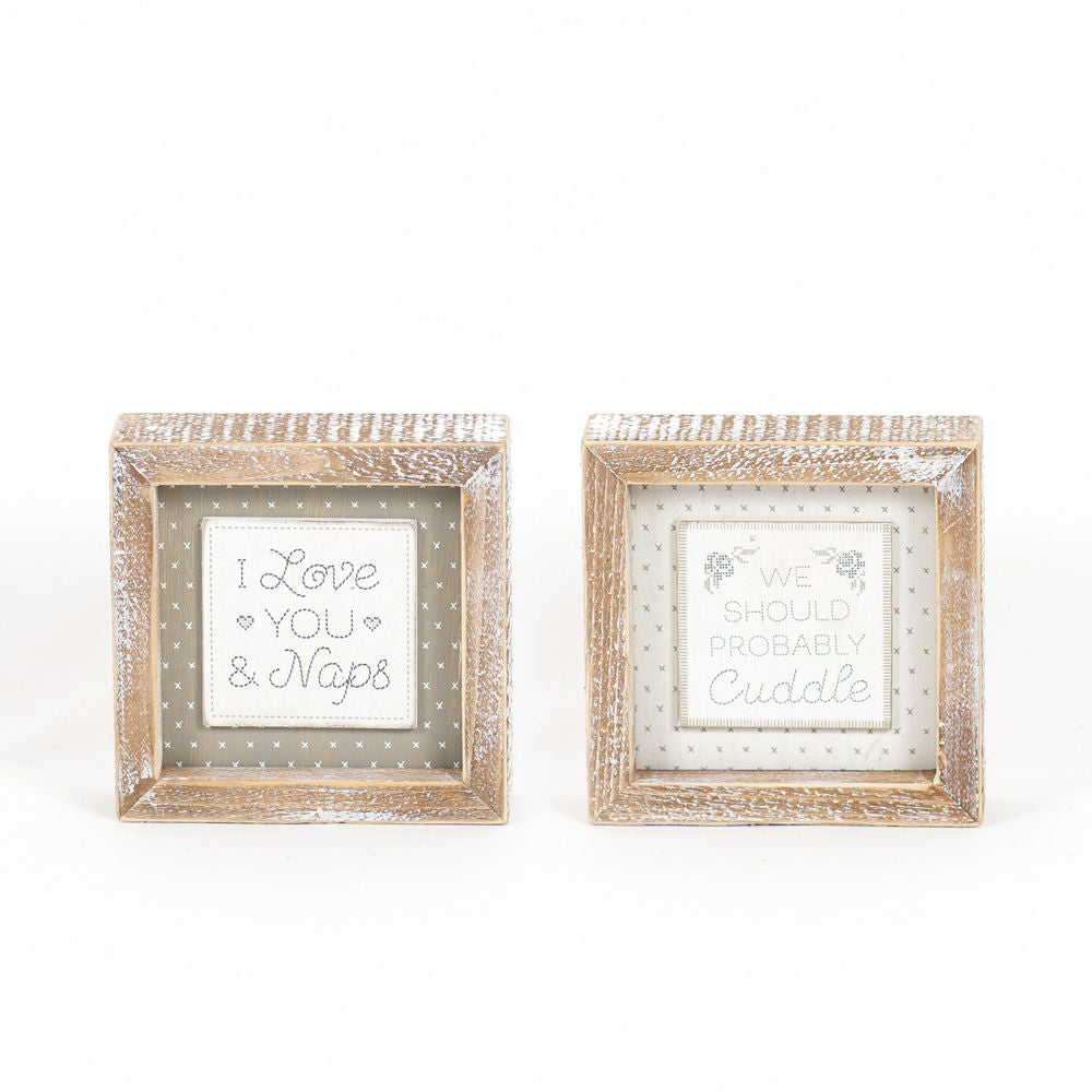 NAP/CUDDLE Reversible sign - The Nifty Decor