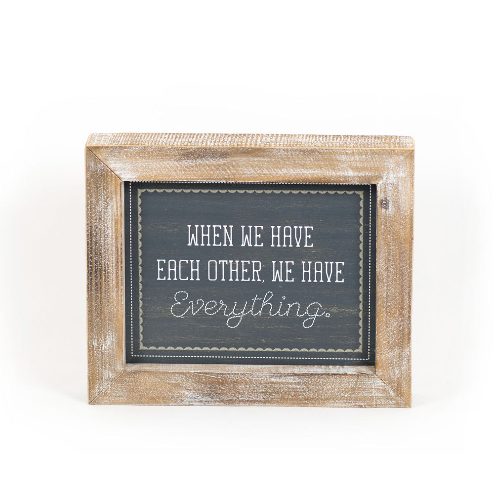 FAMILY/EACH Reversible sign - The Nifty Decor