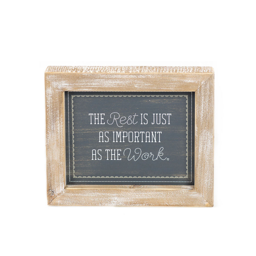 LAUGH/REST Reversible sign - The Nifty Decor