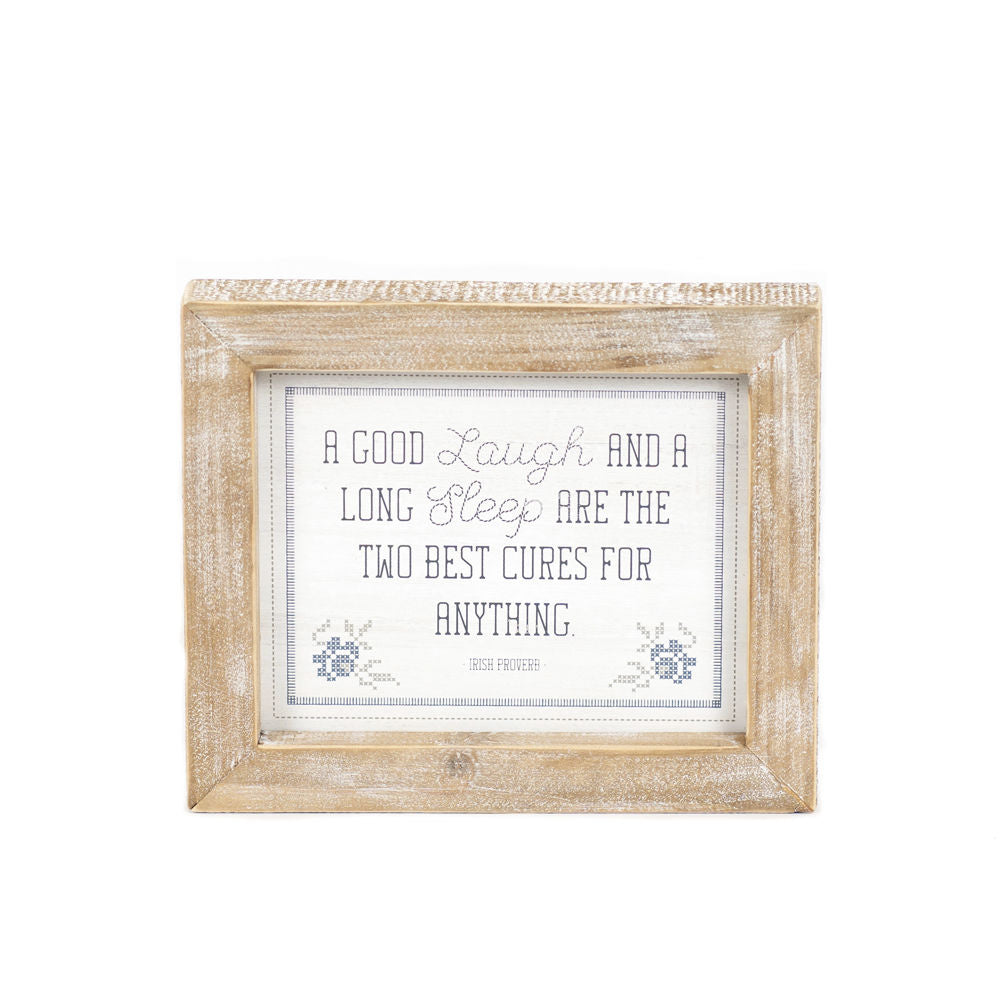 LAUGH/REST Reversible sign - The Nifty Decor