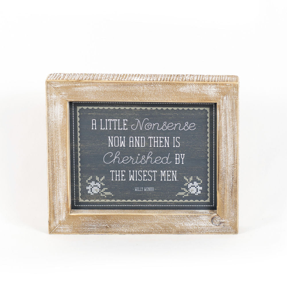 HAPPINESS/WISE Reversible sign - The Nifty Decor