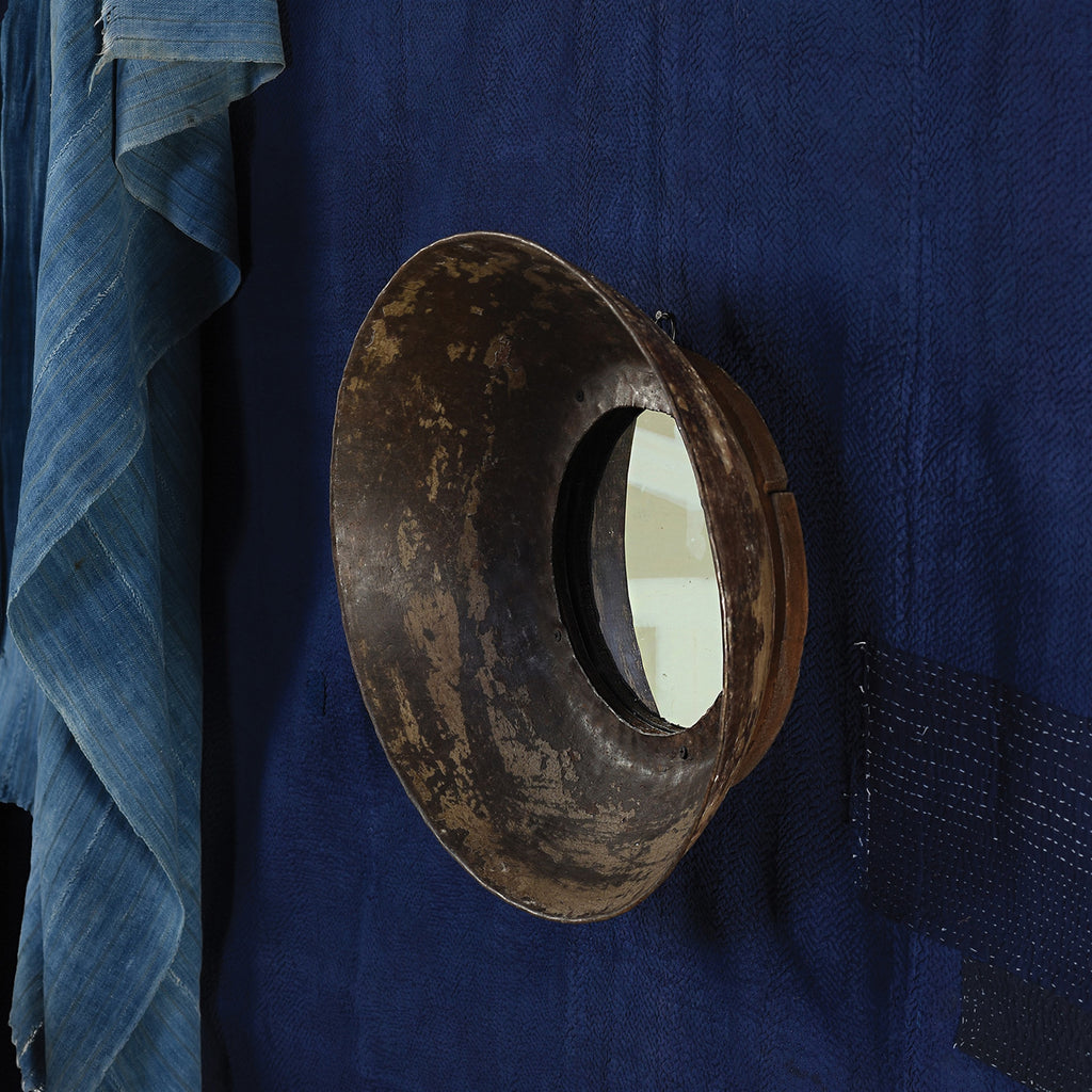 Metal Bowl Mirror - Sm - The Nifty Decor