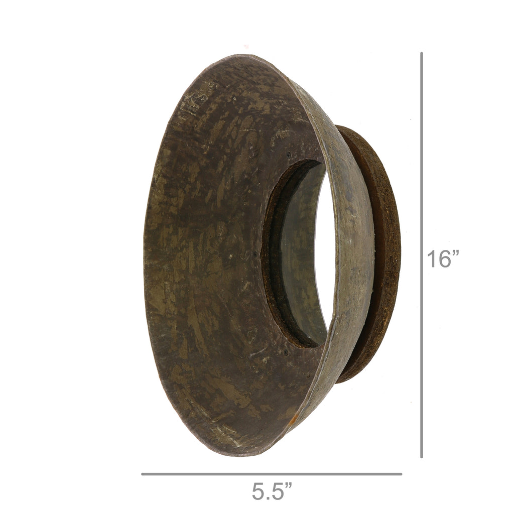 Metal Bowl Mirror - Sm - The Nifty Decor