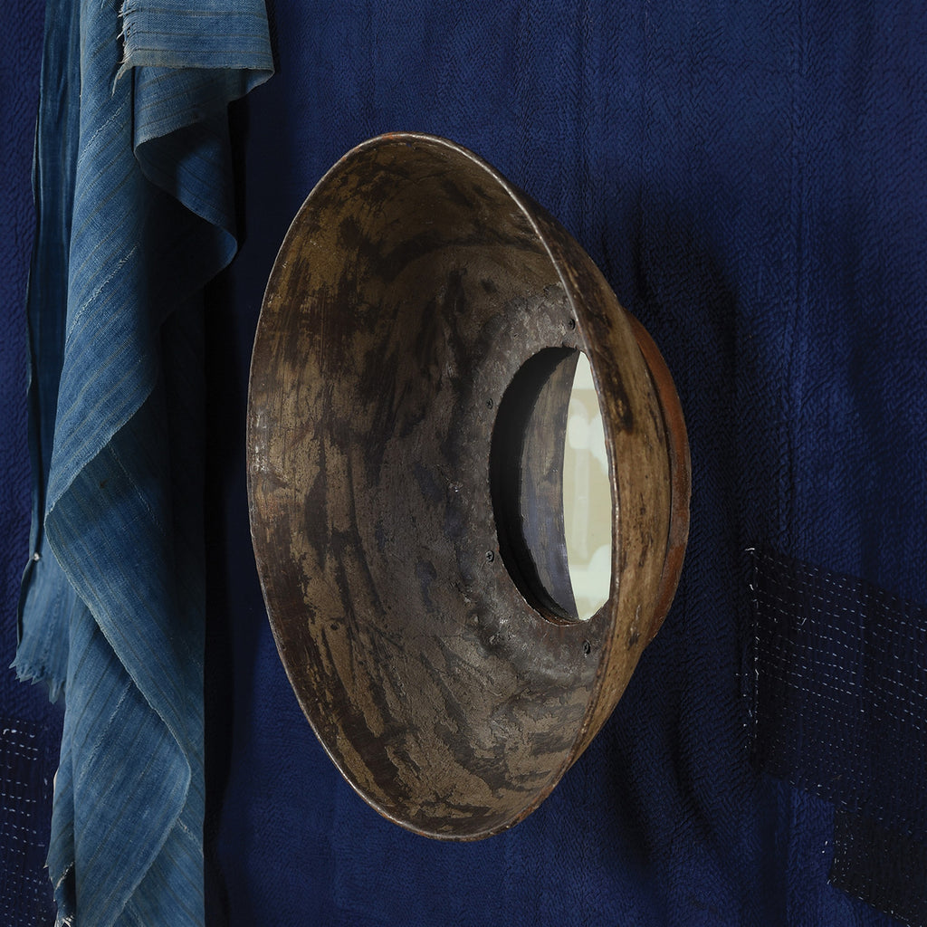 Metal Bowl Mirror - Lrg - The Nifty Decor