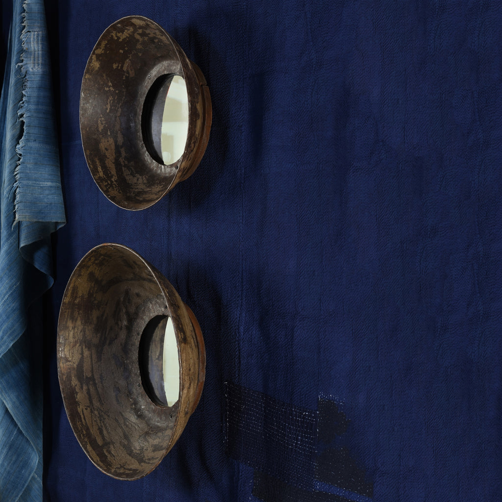 Metal Bowl Mirror - Lrg - The Nifty Decor