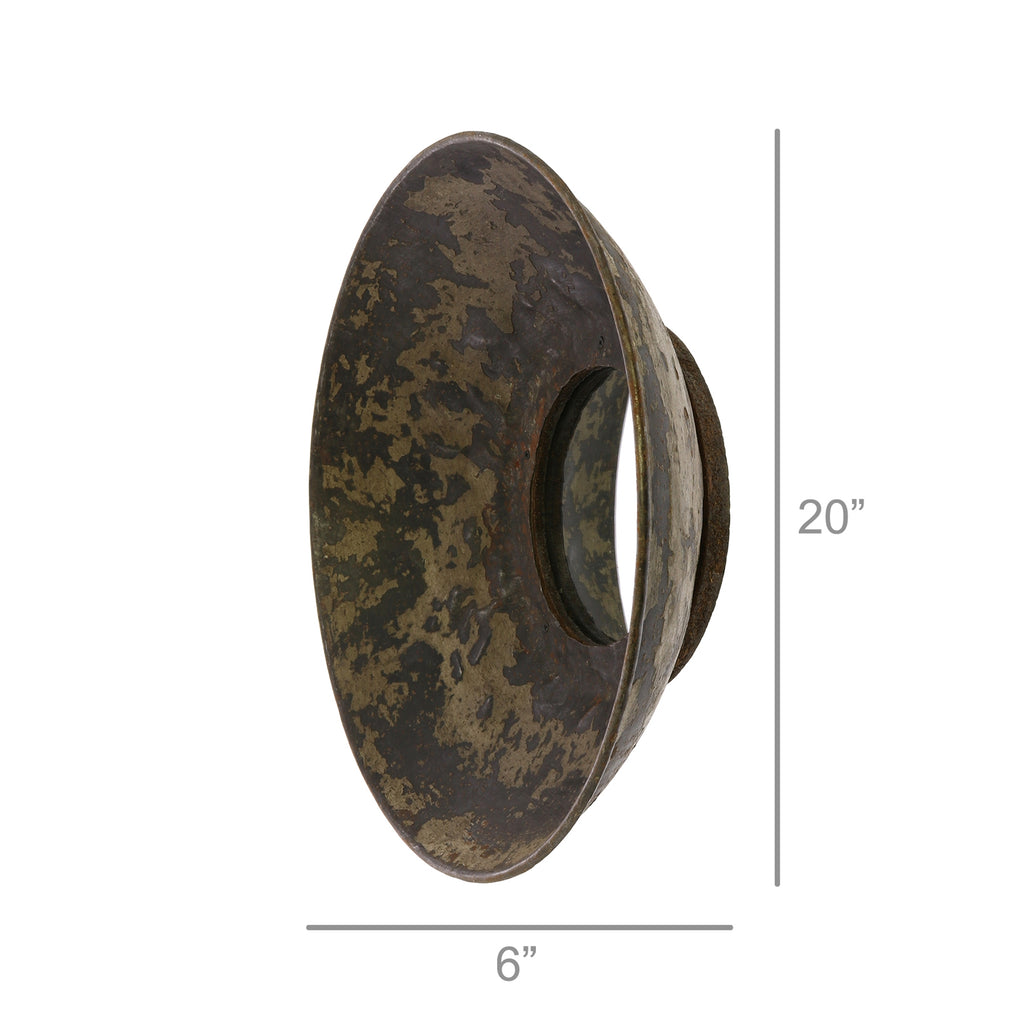 Metal Bowl Mirror - Lrg - The Nifty Decor