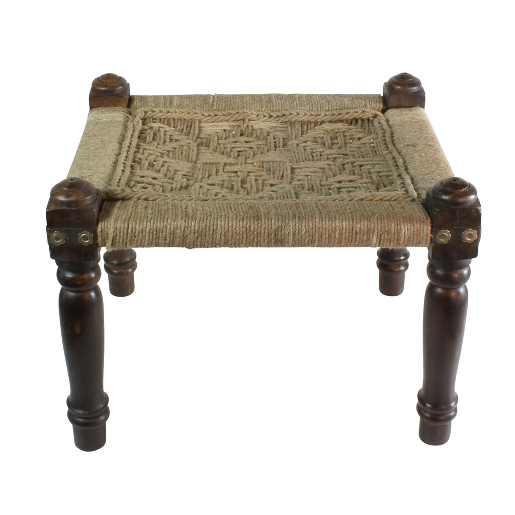 Adair Woven Jute Stool - The Nifty Decor