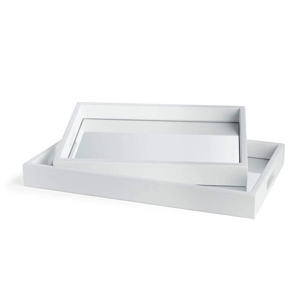 MALIBU MIRRORED TRAYS, SET OF 2 - The Nifty Decor