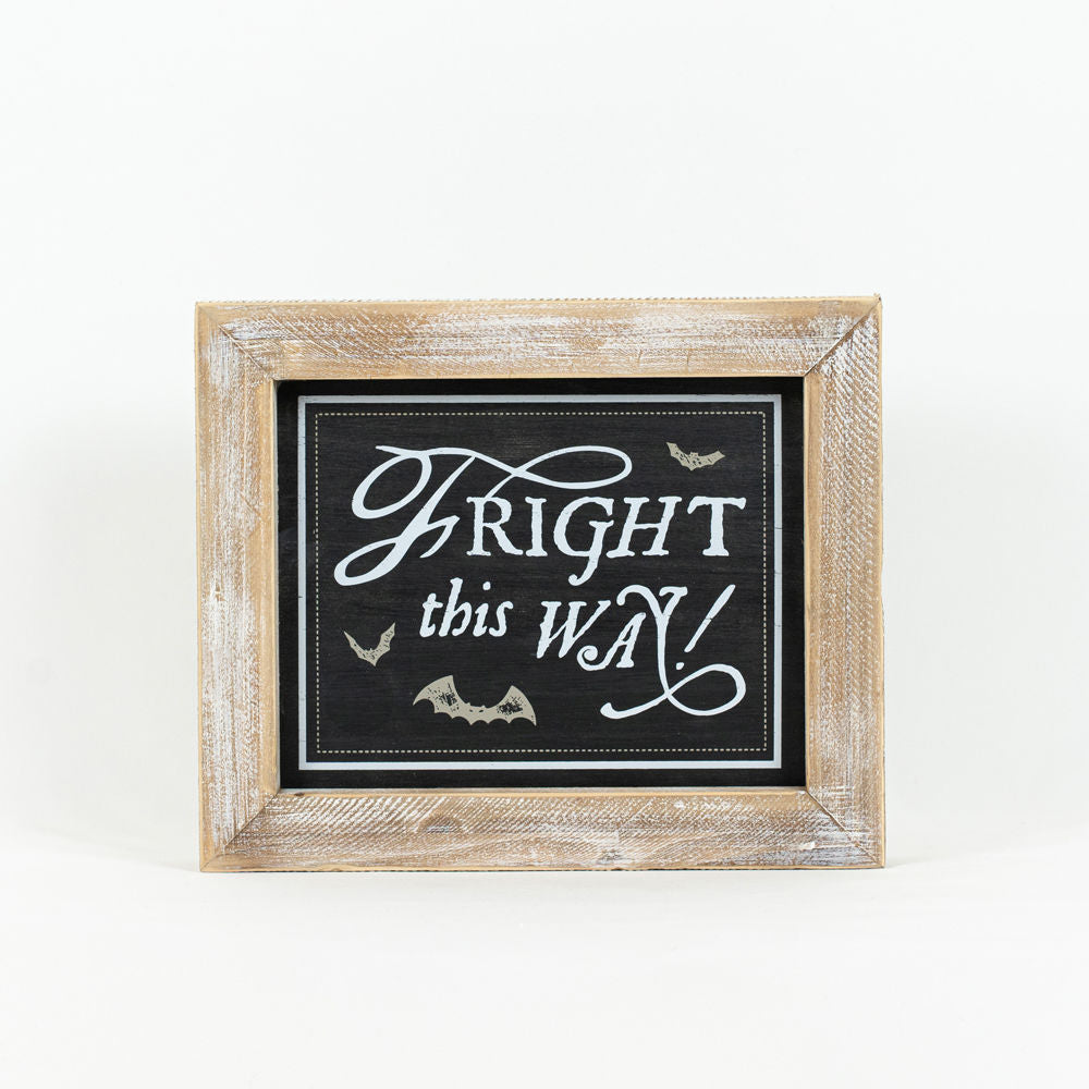 Reversible wooden frame - FRIGHT-SANTA - Bombay Mercantile