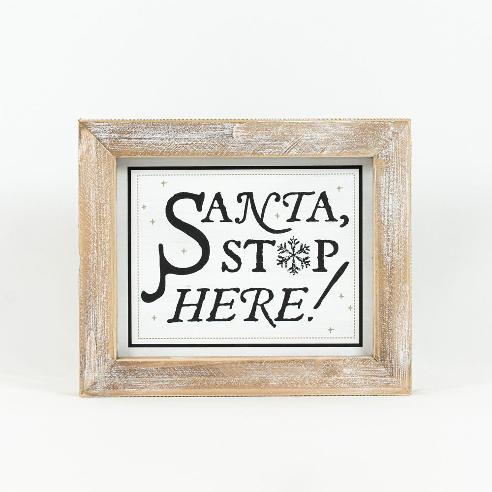 Reversible wooden frame - FRIGHT-SANTA - Bombay Mercantile