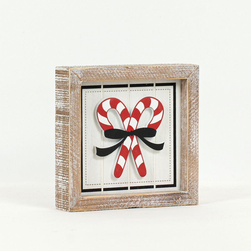 Reverse Wood framed CANDY CORN STAR - Bombay Mercantile