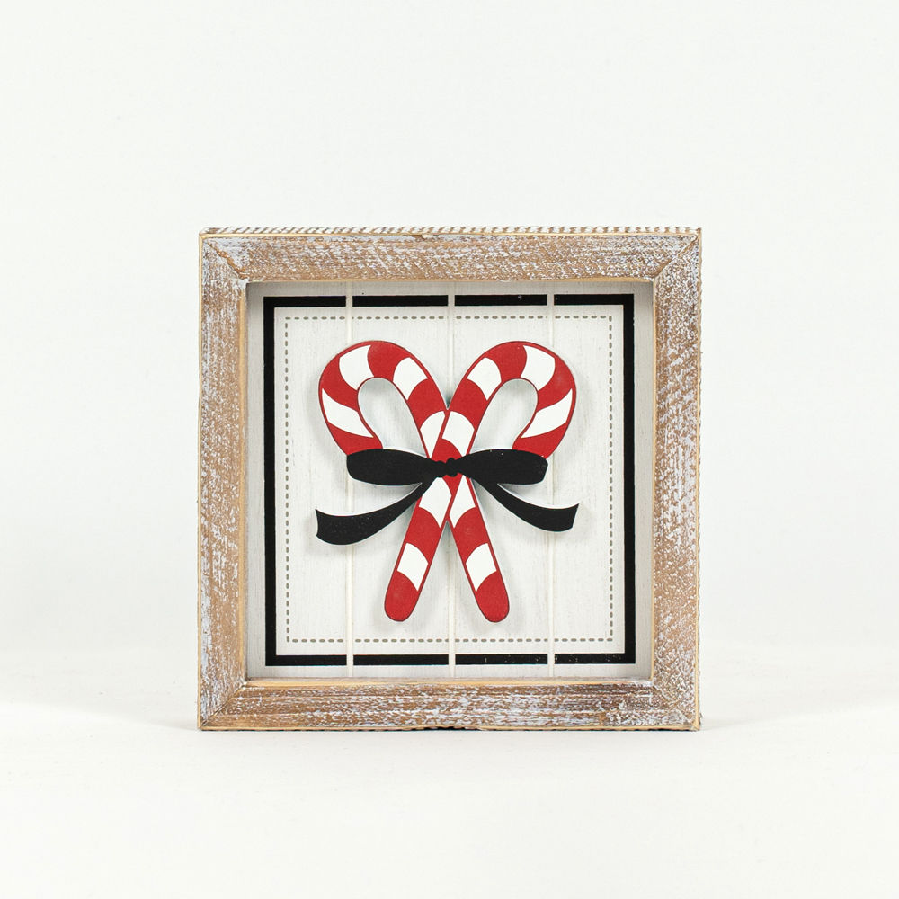Reverse Wood framed CANDY CORN STAR - Bombay Mercantile