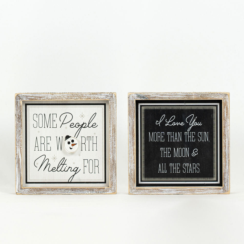 Reverse Wood framed MELTING-MOON - Bombay Mercantile
