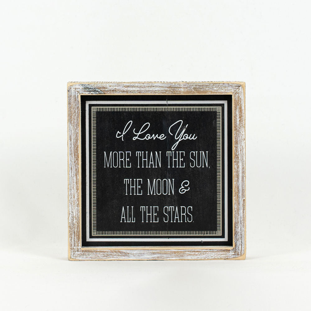 Reverse Wood framed MELTING-MOON - Bombay Mercantile