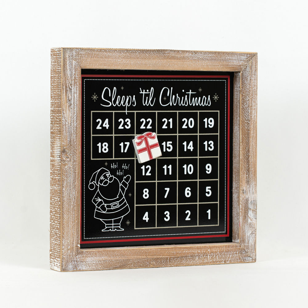 Wood framed countdown (SLEEPS) - Bombay Mercantile