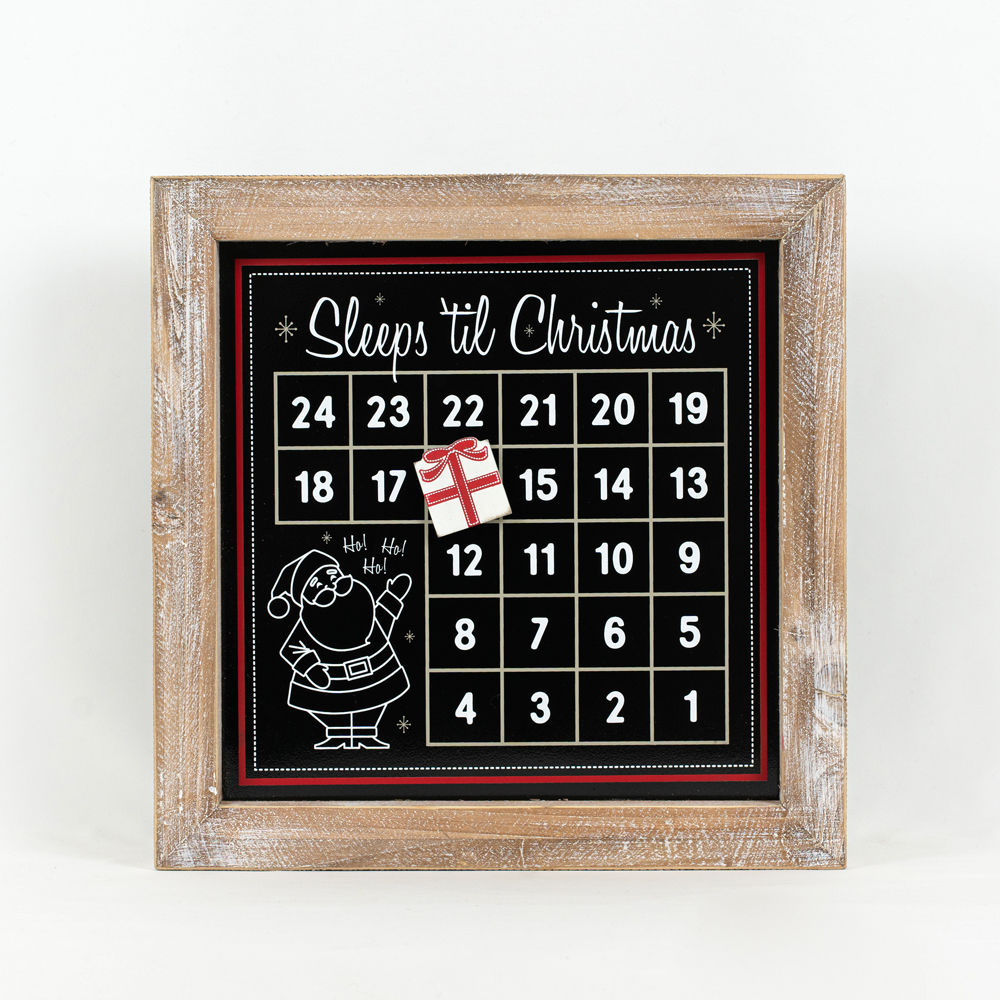 Wood framed countdown (SLEEPS) - Bombay Mercantile