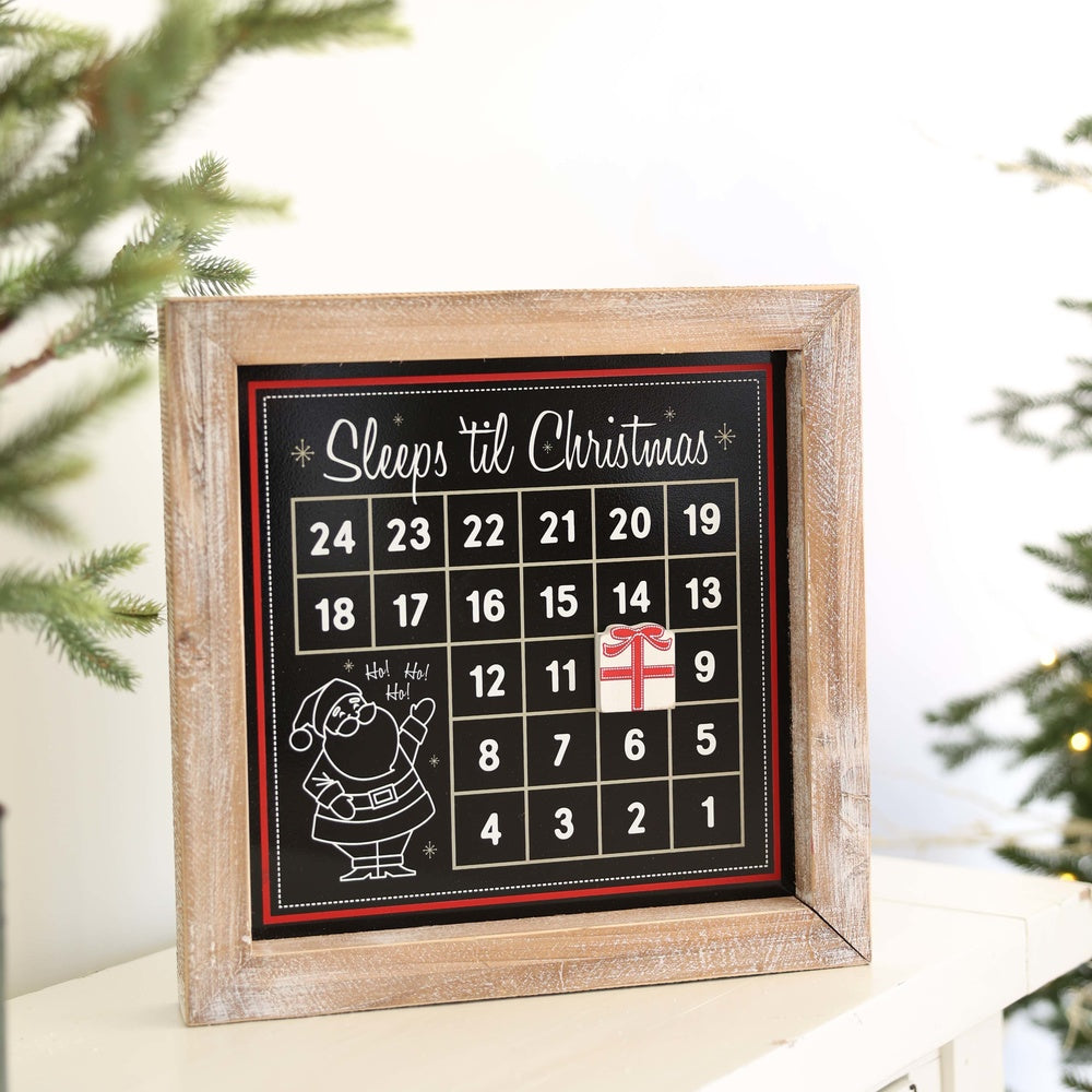 Wood framed countdown (SLEEPS) - Bombay Mercantile