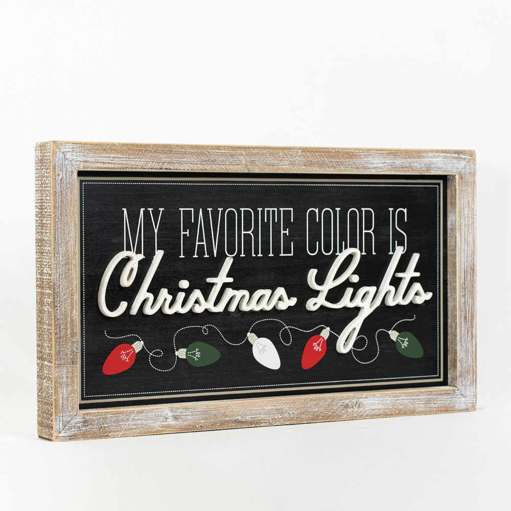 Reverse wood framed sign COLOR - FAMILY - Bombay Mercantile